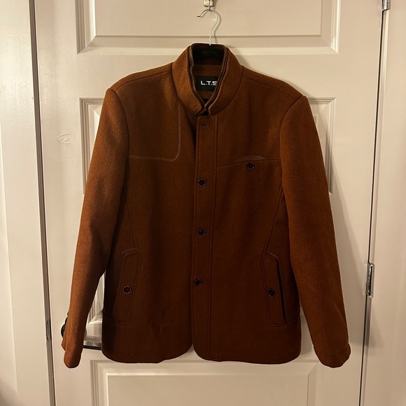 LTS Brown Wool Winter Coat - Picture 1 of 3